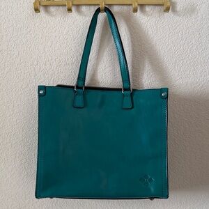 Patricia Nash Ava MediumTote Gorgeous Teal Leather NWT